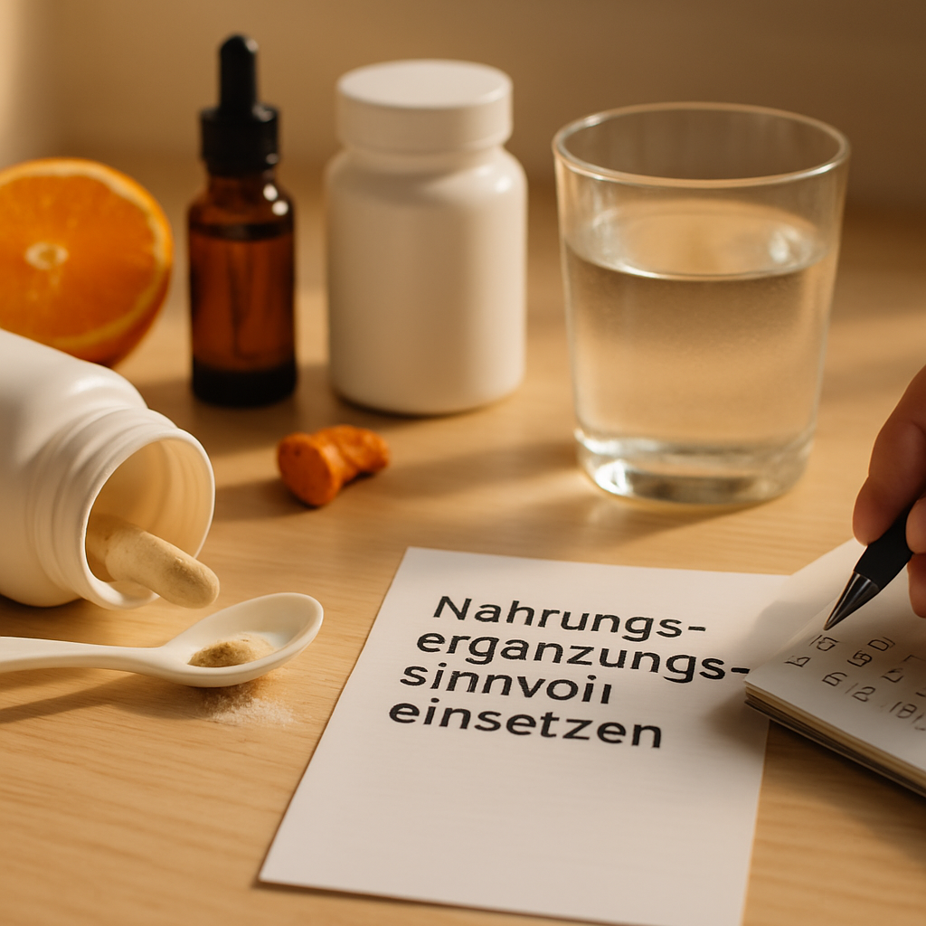 Nahrungsergänzungsmittel sinnvoll einsetzen im Alltag